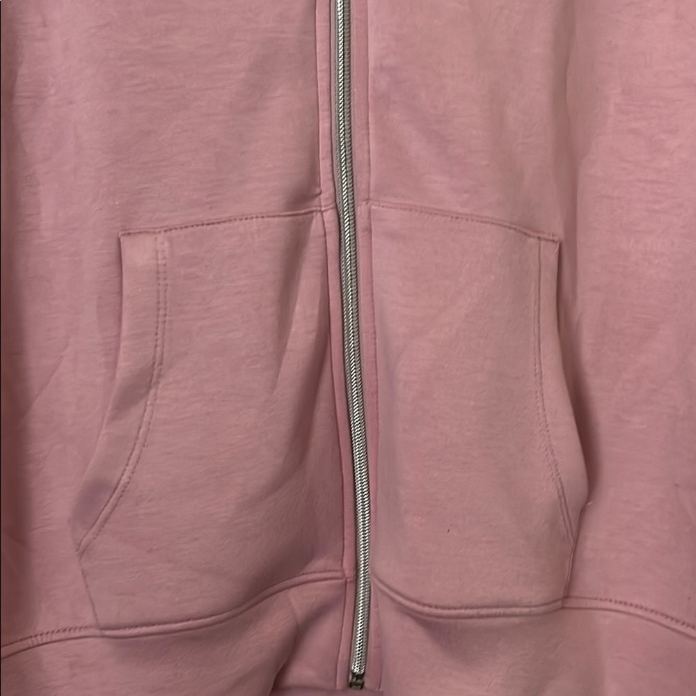 Bebe Sport Pink Hoodie with Silver Accents - Picture 3 of 5